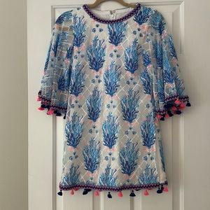 Lilly Pulitzer tassel trimmed romper